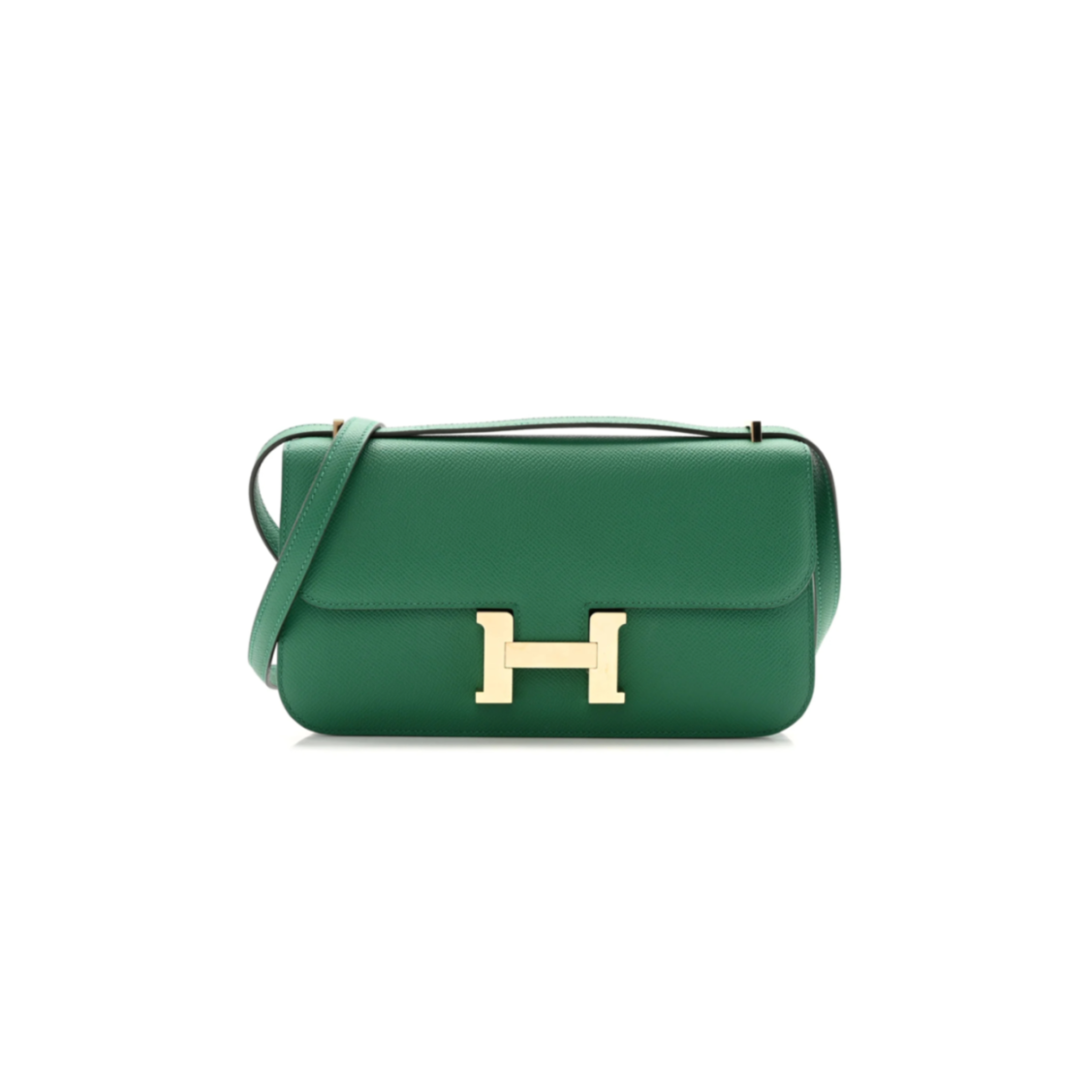 H**me5 master constance elan epsom vert vertigo gold hardware (26*16*6cm)